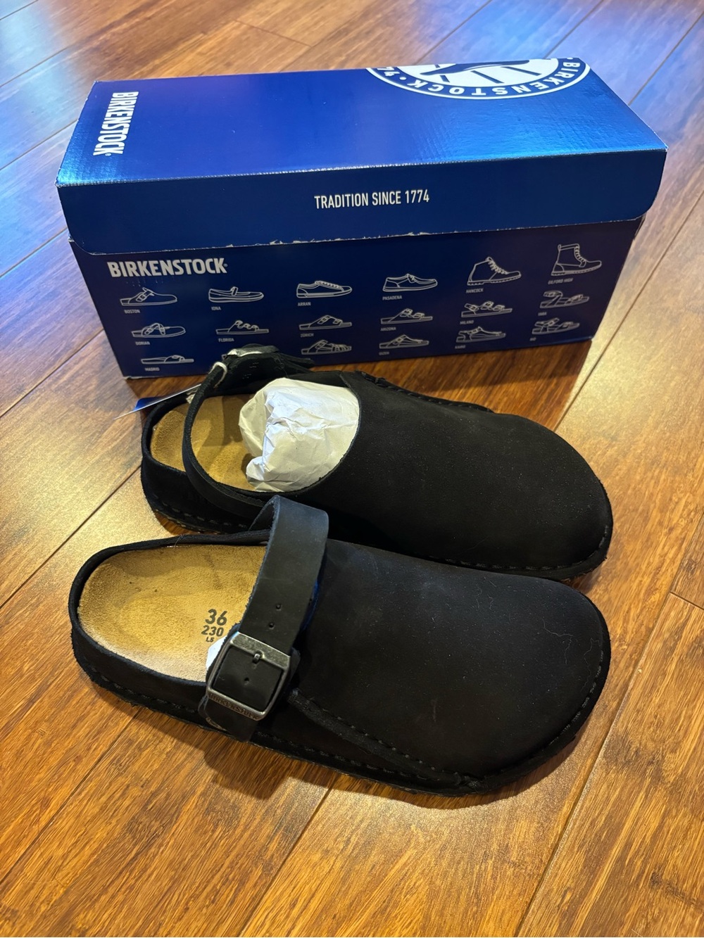 Nwt Black Lutry 365 Birkenstock Clogs